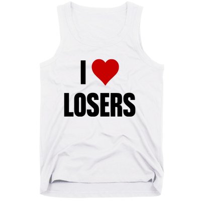 Linabob Wearing I Love Losers Tank Top