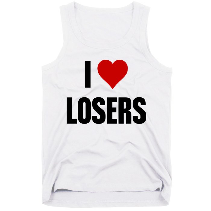 Linabob Wearing I Love Losers Tank Top