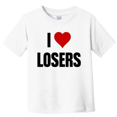 Linabob Wearing I Love Losers Toddler T-Shirt