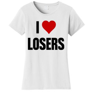 Linabob Wearing I Love Losers Women's T-Shirt