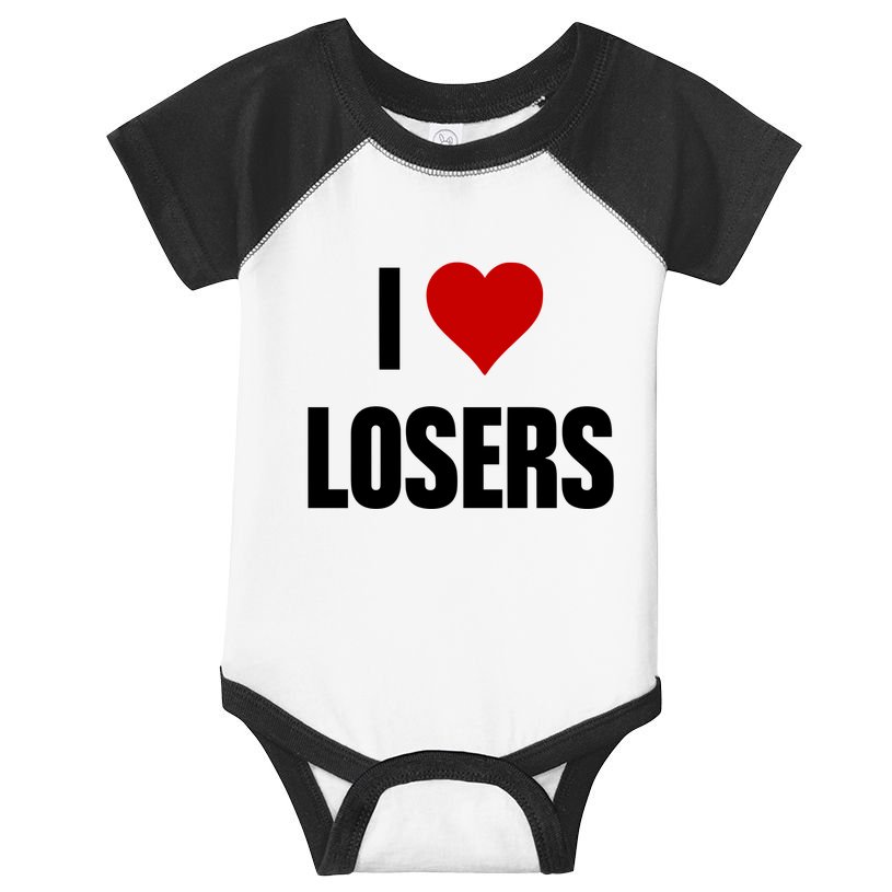 Linabob Wearing I Love Losers Infant Baby Jersey Bodysuit
