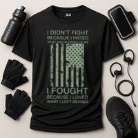 Fight For Your Loved Ones Veteran Cooling Performance Crew T-Shirt
