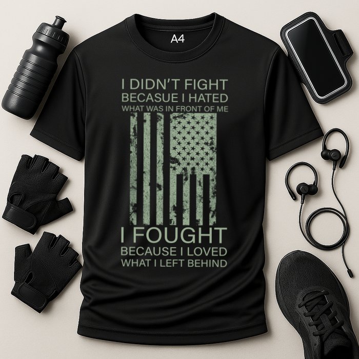 Fight For Your Loved Ones Veteran Cooling Performance Crew T-Shirt