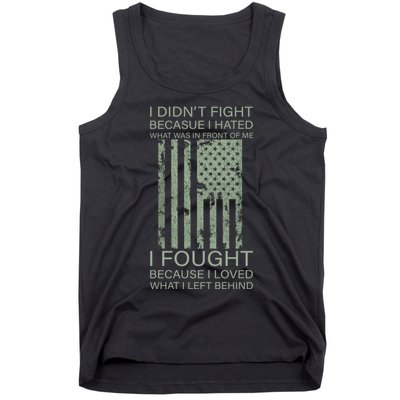 Fight For Your Loved Ones Veteran Tank Top