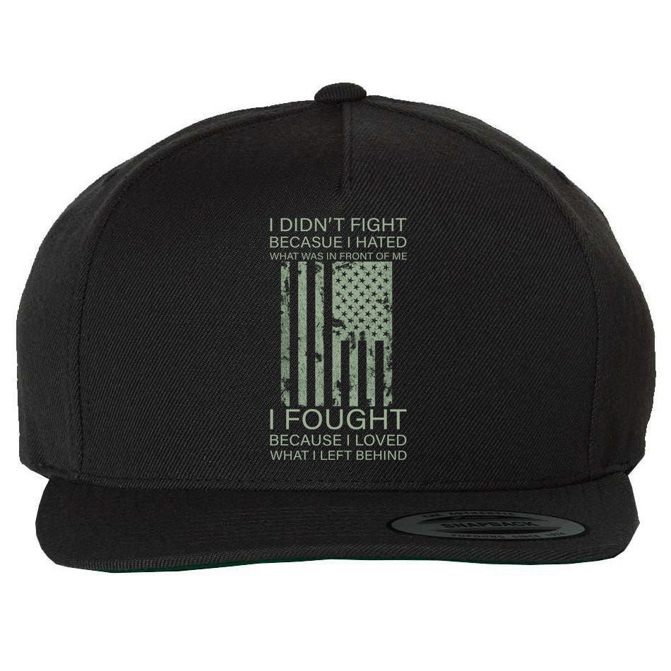 Fight For Your Loved Ones Veteran Wool Snapback Cap