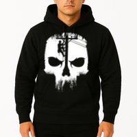 Lineman Worker Journeyman Skull Line Man Patriotic Labor Day Hoodie