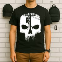 Lineman Worker Journeyman Skull Line Man Patriotic Labor Day T-Shirt
