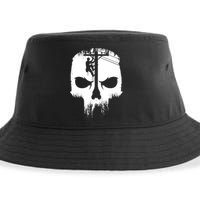 Lineman Worker Journeyman Skull Line Man Patriotic Labor Day Sustainable Bucket Hat
