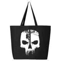 Lineman Worker Journeyman Skull Line Man Patriotic Labor Day 25L Jumbo Tote