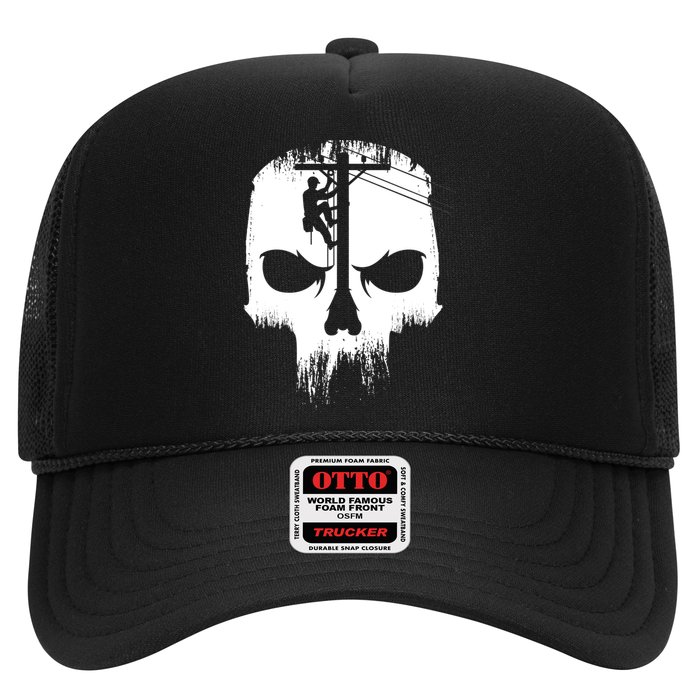 Lineman Worker Journeyman Skull Line Man Patriotic Labor Day Hat