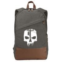 Lineman Worker Journeyman Skull Line Man Patriotic Labor Day Cotton Canvas Backpack