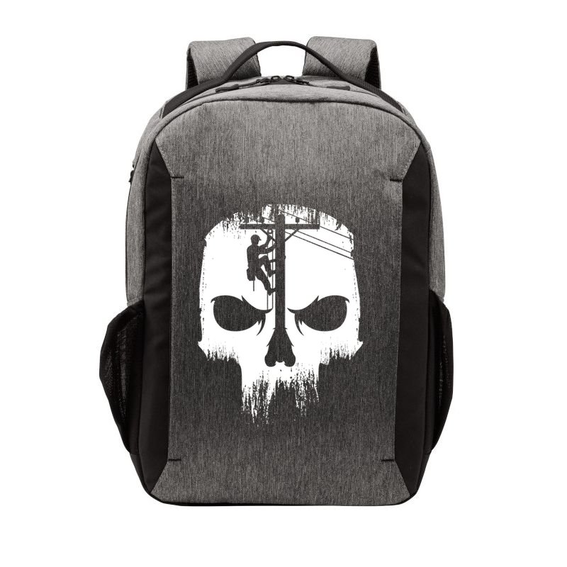 Lineman Worker Journeyman Skull Line Man Patriotic Labor Day Vector Backpack