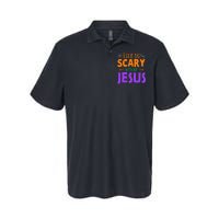 Life Without Jesus Is Scary Fall Christian Halloween Jesus Softstyle Adult Sport Polo