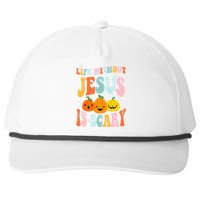 Life Without Jesus Is Scary Fun Halloween Pumpkin Christian Catholic Snapback Five-Panel Rope Hat