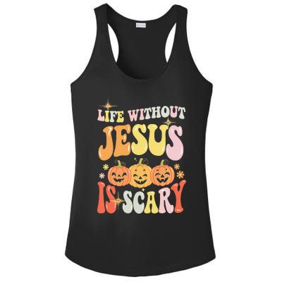 Life Without Jesus Scary Halloween Faith Belief Ladies PosiCharge Competitor Racerback Tank