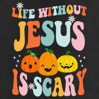 Life Without Jesus is Scary Fall Christian Halloween Jesus Hat