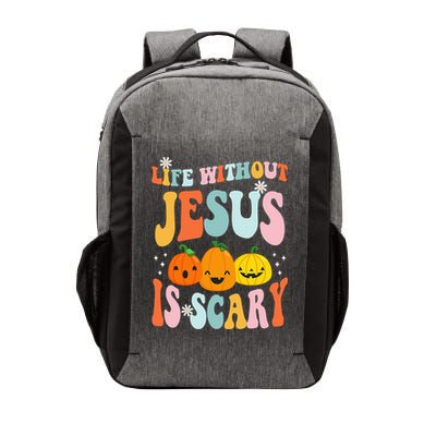 Life Without Jesus is Scary Fall Christian Halloween Jesus Vector Backpack