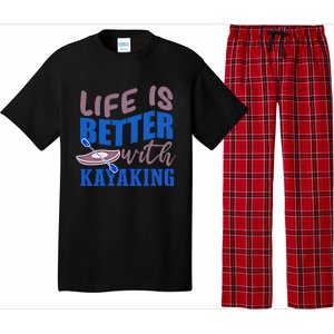 Life With Kayaking Canoe Water Sports Kayak Cool Gift Pajama Set