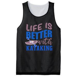 Life With Kayaking Canoe Water Sports Kayak Cool Gift Mesh Reversible Basketball Jersey Tank