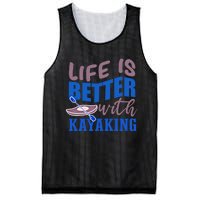 Life With Kayaking Canoe Water Sports Kayak Cool Gift Mesh Reversible Basketball Jersey Tank