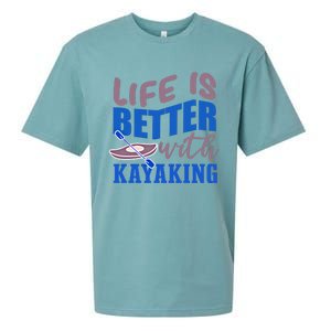 Life With Kayaking Canoe Water Sports Kayak Cool Gift Sueded Cloud Jersey T-Shirt