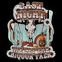 LastNight We Let The Liquor Talk, Cow Skull Western Country Drawstring Bag