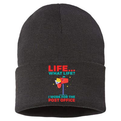 Life What Life I Work For The Post Office Sustainable Knit Beanie