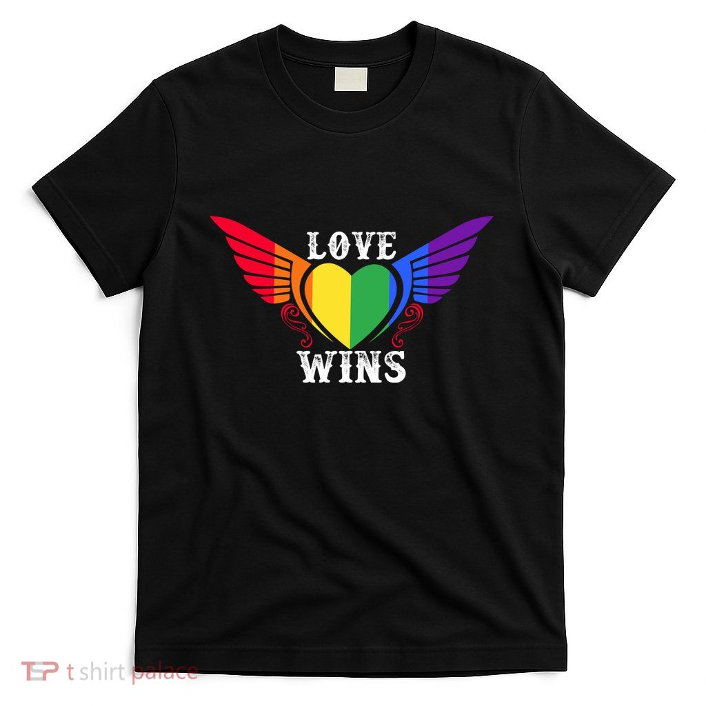 Love Wins Lgbt Pride Motif T-Shirt