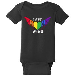 Love Wins Lgbt Pride Motif Baby Bodysuit