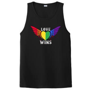 Love Wins Lgbt Pride Motif PosiCharge Competitor Tank