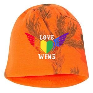 Love Wins Lgbt Pride Motif Kati - Camo Knit Beanie