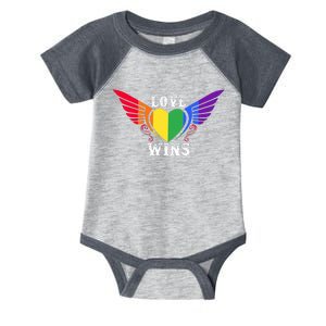 Love Wins Lgbt Pride Motif Infant Baby Jersey Bodysuit