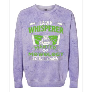 Lawn Whisperer Landscaper Landscaping Gardening Lawnmower Colorblast Crewneck Sweatshirt