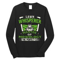 Lawn Whisperer Landscaper Landscaping Gardening Lawnmower Long Sleeve Shirt