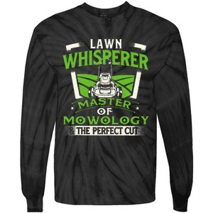 Lawn Whisperer Landscaper Landscaping Gardening Lawnmower Tie-Dye Long Sleeve Shirt