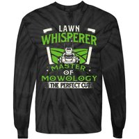 Lawn Whisperer Landscaper Landscaping Gardening Lawnmower Tie-Dye Long Sleeve Shirt