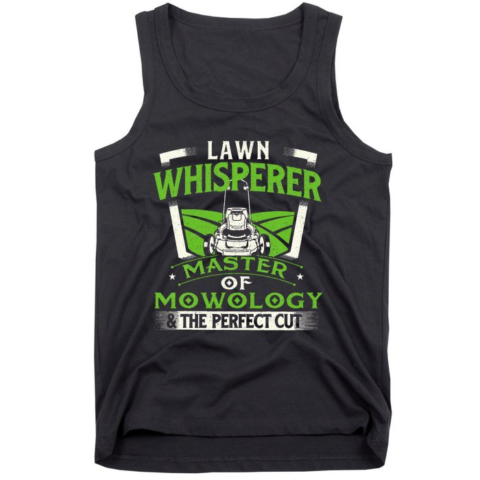 Lawn Whisperer Landscaper Landscaping Gardening Lawnmower Tank Top