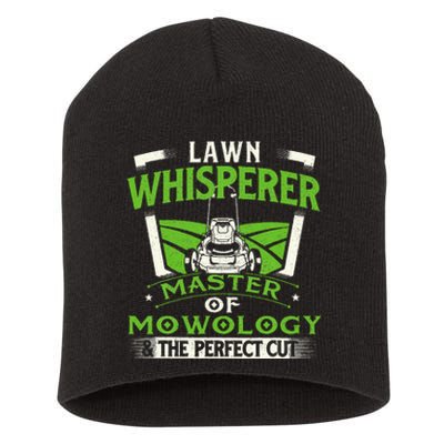 Lawn Whisperer Landscaper Landscaping Gardening Lawnmower Short Acrylic Beanie