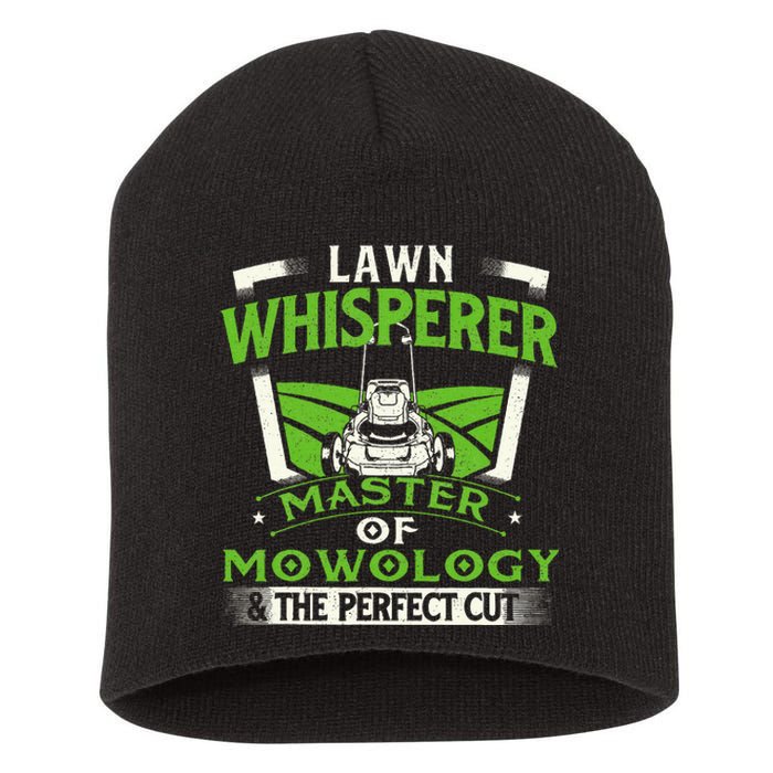 Lawn Whisperer Landscaper Landscaping Gardening Lawnmower Short Acrylic Beanie