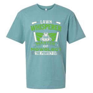 Lawn Whisperer Landscaper Landscaping Gardening Lawnmower Sueded Cloud Jersey T-Shirt