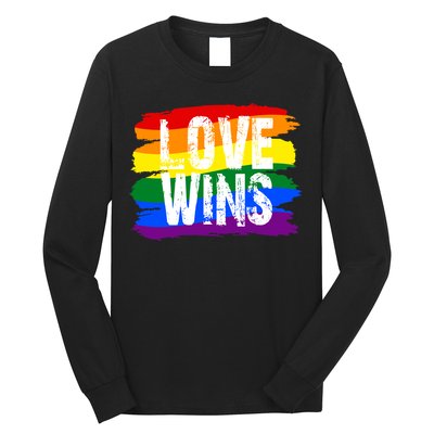 Love Wins LGBTQ Pride Flag Long Sleeve Shirt