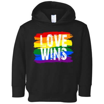 Love Wins LGBTQ Pride Flag Toddler Hoodie