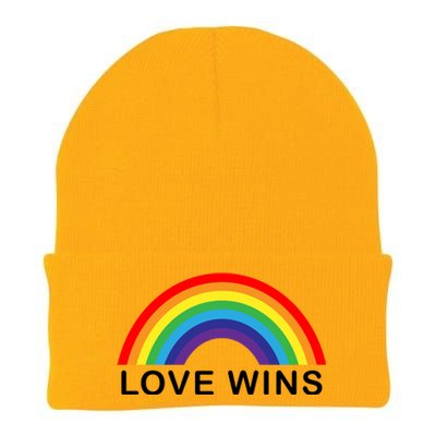 Love Wins Lgbtq Pride Month Rainbow Knit Cap Winter Beanie