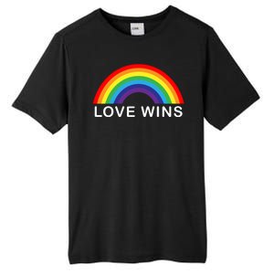 Love Wins Lgbtq Pride Month Rainbow Tall Fusion ChromaSoft Performance T-Shirt