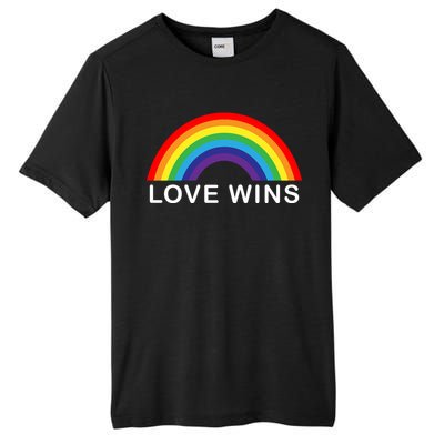 Love Wins Lgbtq Pride Month Rainbow Tall Fusion ChromaSoft Performance T-Shirt