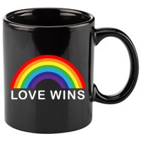 Love Wins Lgbtq Pride Month Rainbow 11oz C Handle Ceramic Mug
