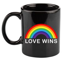 Love Wins Lgbtq Pride Month Rainbow 11oz C Handle Ceramic Mug