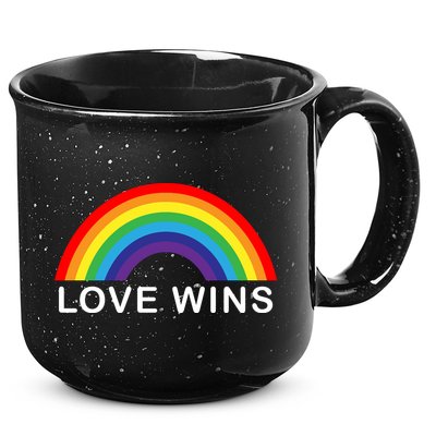 Love Wins Lgbtq Pride Month Rainbow 15oz Campfire Ceramic Mug