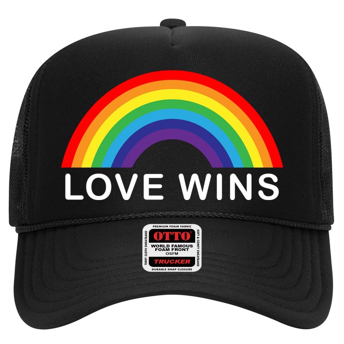 Love Wins Lgbtq Pride Month Rainbow Trucker Hat