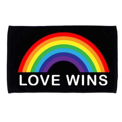 Love Wins Lgbtq Pride Month Rainbow Microfiber Hand Towel